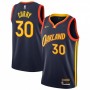 Men's Golden State Warriors Stephen Curry #30 Nike Navy 2020/21 Swingman Jersey - City Edition