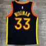 Men's Golden State Warriors James Wiseman #33 Nike Navy 2020/21 Swingman Jersey - City Edition