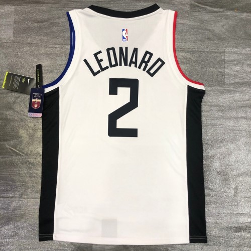Men's LA Clippers Kawhi Leonard #2 Nike White 2020/21 Swingman Player Jersey – City Edition