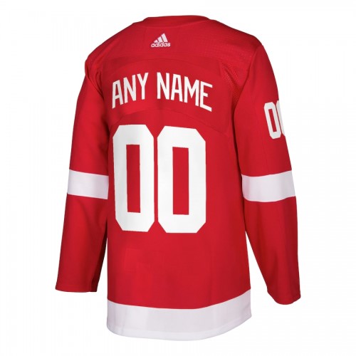 Men's Detroit Red Wings adidas Red Authentic Custom Jersey
