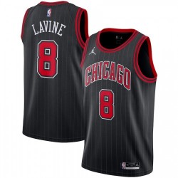Men's Chicago Bulls Zach LaVine #8 Jordan Black 2020/21 Swingman Jersey - Statement Edition Men's Chicago Bulls Zach LaVine #8 Jordan Black 2020/21 Swingman Jersey - Statement Edition