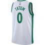 Men's Boston Celtics Jayson Tatum #0 Nike White 2020/21 Swingman Player Jersey – City Edition