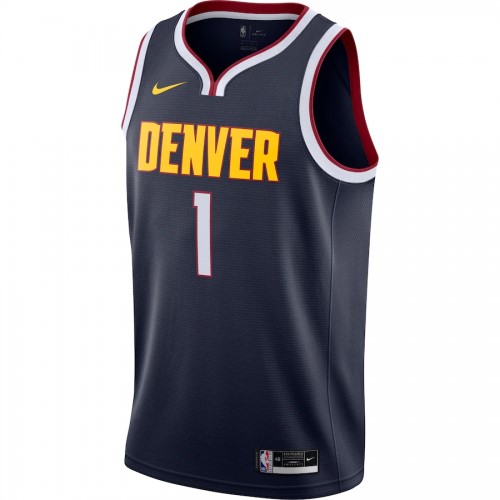 Men's Denver Nuggets Michael Porter Jr. #1 Nike Navy 2020/21 Swingman Jersey – Icon Edition