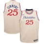 Men's Philadelphia 76ers Ben Simmons #25 White Swingman Jersey - Icon Edition