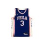 Men's Philadelphia 76ers Allen Iverson #3 Nike Royal Swingman Jersey - Icon Edition