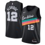 Men's San Antonio Spurs Lamarcus Aldridge #12 Nike Black 20/21 Swingman Jersey - City Edition