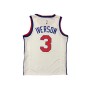 Men's Philadelphia 76ers Allen Iverson #3 Nike White Hardwood Classics Finished Swingman Jersey