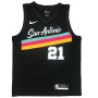 Men's San Antonio Spurs Tim Duncan #21 Nike Black 20/21 Swingman Jersey - City Edition