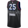 Men's Philadelphia 76ers Ben Simmons #25 Nike Black 2020/21 Swingman Player Jersey–City Edition