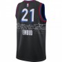 Men's Philadelphia 76ers Joel Embiid #21 Nike Black 2020/21 Swingman Player Jersey – City Edition