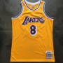 Men's Los Angeles Lakers Kobe Bryant #8 Throwback Mitchell & Ness Yellow 1996-97 Hardwood Classics Jersey