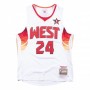 Men's All-Star West 2009 Kobe Bryant #24 Mitchell&Ness White Hardwood Classics Jersey