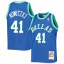 Men's Dallas Mavericks Dirk Nowitzki #41 Throwback Mitchell & Ness Blue 1998-99 Hardwood Classics Jersey