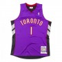 Men's Toronto Raptors Tracy McGrady #1 Throwback Mitchell & Ness Purple 99-00 Hardwood Classics Jersey