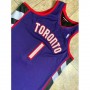 Men's Toronto Raptors Tracy McGrady #1 Throwback Mitchell & Ness Purple 99-00 Hardwood Classics Jersey