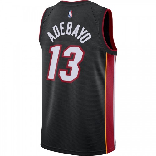 Men's Miami Heat Bam Adebayo #13 Nike Black 2020/21 Swingman Jersey – Icon Edition