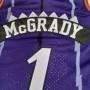 Men's Toronto Raptors Tracy McGrady #1 Throwback Mitchell & Ness Purple 98-99 Hardwood Classics Jersey