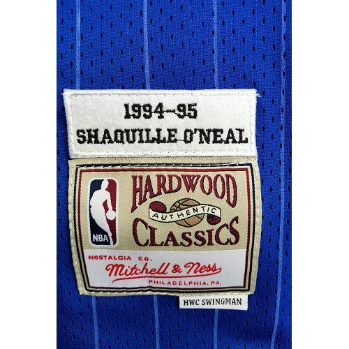 Men's Orlando Magic Shaquille O'Neal #32 Throwback Mitchell & Ness Blue 94-95 Hardwood Classics Jersey