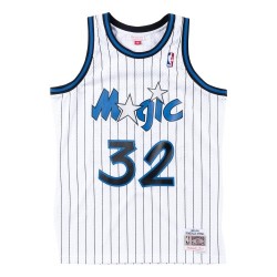 Men's Orlando Magic Shaquille O'Neal #32 Throwback White 93-94 Hardwood Classics Jersey Men's Orlando Magic Shaquille O'Neal #32 Throwback White 93-94 Hardwood Classics Jersey