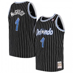 Men's Orlando Magic Tracy McGrady #1 Throwback Black 03-04 Hardwood Classics Jersey
