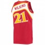 Men's Atlanta Hawks Dominique Wilkins #21 Throwback Mitchell & Ness Red 86-87 Hardwood Classics Player Jersey