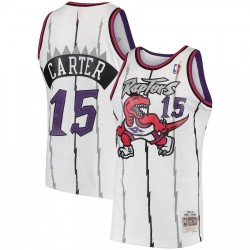 Men's Toronto Raptors Vince Carter #15 White 1998-99 Hardwood Classics Swingman Jersey Men's Toronto Raptors Vince Carter #15 White 1998-99 Hardwood Classics Swingman Jersey