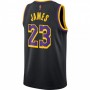 Men's Los Angeles Lakers LeBron James #23 Nike Black 2020/21 Swingman Player Jersey – Earned Edition