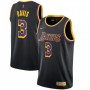Men's Los Angeles Lakers Anthony Davis #3 Nike Black 2020/21 Swingman Player Jersey – Earned Edition