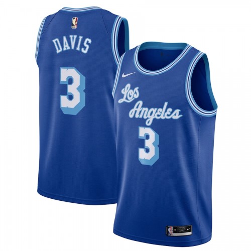 Men's Los Angeles Lakers Anthony Davis #3 Nike Blue 20/21 Swingman Jersey - Classic Edition