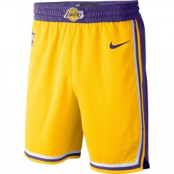 Men's Los Angeles Lakers Nike Yellow NBA Swingman Short - Icon Edition Men's Los Angeles Lakers Nike Yellow NBA Swingman Short - Icon Edition