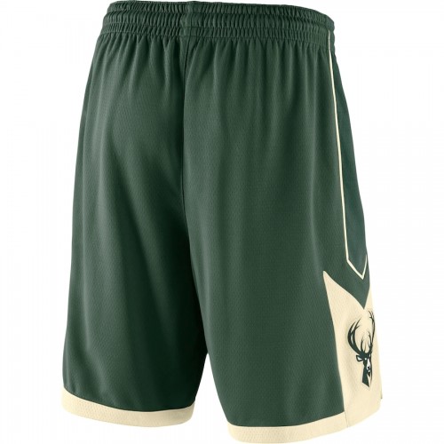 Men's Milwaukee Bucks Nike Green 2019/20 Swingman Shorts - Icon Edition