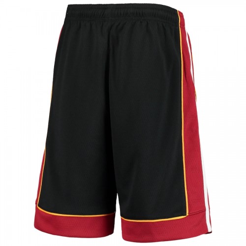Men's Miami Heat Nike Black 2020/21 Swingman Shorts - Icon Edition