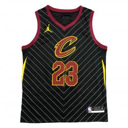 Men's Cleveland Cavaliers Lebron James #23 Jordan Black Swingman Jersey - Statement Edition Men's Cleveland Cavaliers Lebron James #23 Jordan Black Swingman Jersey - Statement Edition