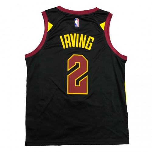 Men's Cleveland Cavaliers Kyrie Irving #2 Jordan Black Swingman Jersey - Statement Edition