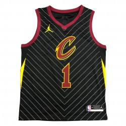 Men's Cleveland Cavaliers Derrick Rose #1 Jordan Black Swingman Jersey - Statement Edition Men's Cleveland Cavaliers Derrick Rose #1 Jordan Black Swingman Jersey - Statement Edition