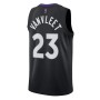 Men's Toronto Raptors Fred VanVleet #23 Nike Black&Purple 2021 Swingman Jersey - Earned Edition