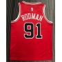 Men's Chicago Bulls Dennis Rodman #91 Nike Red Swingman Jersey - Icon Edition