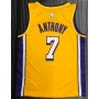 Men's Los Angeles Lakers Carmelo Anthony #7 Nike Yellow Swingman Jersey - Icon Edition