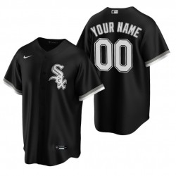 Men's Chicago White Sox Nike Black 2020 Custom Jersey Men's Chicago White Sox Nike Black 2020 Custom Jersey