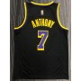 Men's Los Angeles Lakers Carmelo Anthony #7 Nike Black 2020/21 Swingman Jersey – Earned Edition