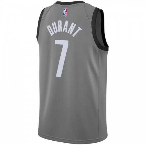 Men's Brooklyn Nets Kevin Durant #7 Nike Gray 2020/21 Swingman Jersey - Statement Edition
