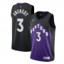 Men's Toronto Raptors OG Anunoby #3 Nike Black&Purple 2021 Swingman Jersey - Earned Edition