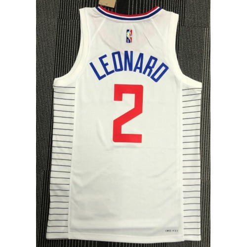 Men's Los Angeles Clippers Leonard #2 Nike White Swingman NBA Jersey - Association Edition