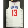Men's Los Angeles Clippers George #13 Nike White Swingman NBA Jersey - Association Edition