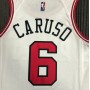Men's Chicago Bulls Alex Caruso #6 Nike White 2021/22 Diamond Swingman NBA Jersey - Icon Edition