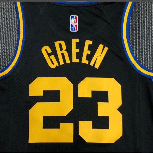 Men's Golden State Warriors Warriors Green #23 Nike Black 2021/22 Swingman NBA Jersey - City Edition