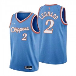 Men's Los Angeles Clippers Kawhi Leonard #2 Nike Blue 2021 Diamond Swingman Jersey - City Edition Men's Los Angeles Clippers Kawhi Leonard #2 Nike Blue 2021 Diamond Swingman Jersey - City Edition