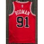 Men's Chicago Bulls Dennis Rodman #91 Nike Red 2021 Swingman NBA Jersey - Icon Edition