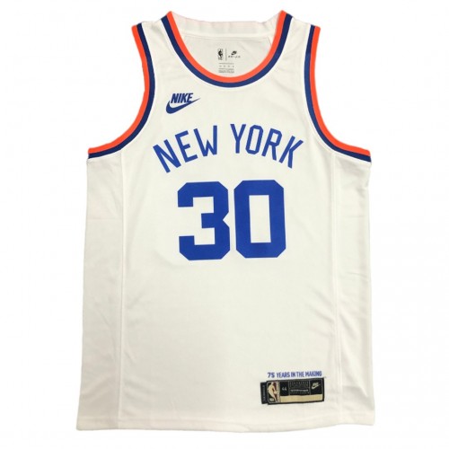 Men's New York Knicks Julius Randle #30 White 2021/22 Swingman Jersey - Classic Edition