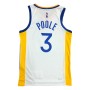Men's Golden State Warriors Jordan Poole #3 White 2021/22 Swingman NBA Jersey - Association Edition